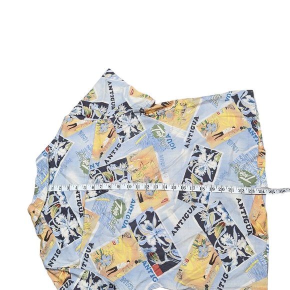 La Cabana Hawaiian Shirt Women's Sz L Antigua Button Up Casual Multicolor - Picture 7 of 7
